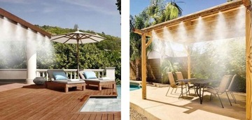 ДОЖДЕВАЯ ВОДНАЯ ЗАВЕСА ТУМАННЫЙ ШЛАНГ СИСТЕМА ОРОШЕНИЯ САДОВЫЙ НАБОР 10м