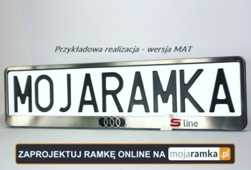 Рамка для снятия с учета METAL для номерных знаков VW R-LINE R Line Volkswagen