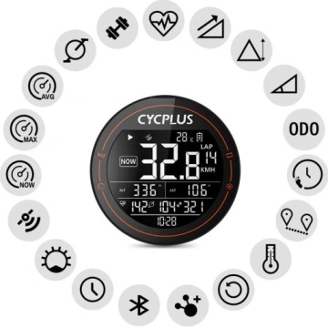 Велокомпьютер GPS Cycplus M2 ANT+ Bluetooth 5.0 1100mAh IPX6