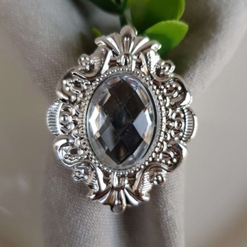 Салфетницы на кольцах серебряные, 12 шт.