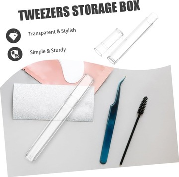 Коробка для пинцетов, 5 шт., пинцеты для ресниц, футляр для пинцетов, держатели для пинцетов для ресниц