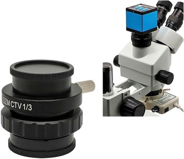 АДАПТЕР C-MOUNT ОПТИЧЕСКИЙ МИКРОСКОП SZ CTV 1/3 3x