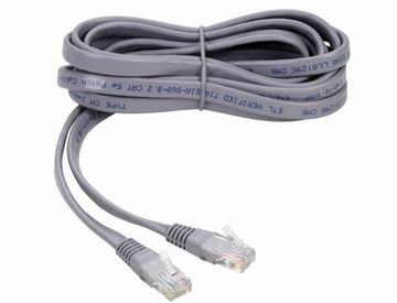 Kabel CAT5e RJ45 KROSOWANY UTP płaski 10m. THOMSON