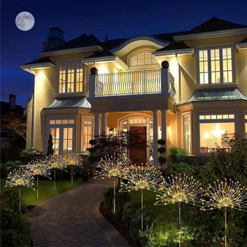 2x СОЛНЕЧНАЯ ЛАМПА ДЛЯ САДОВОГО УКРАШЕНИЯ ОДУВШИНКИ 150 LED