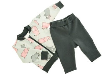 Kompletny Dres dla Dziewczynki Zapinany 86