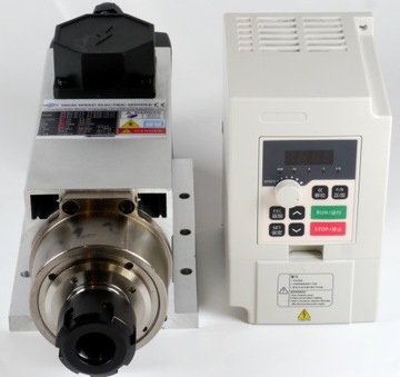 Elektrowrzeciono 1.5kw 300Hz 230V ER20 łoż. ceramiczne + Falownik + tuleje