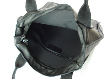 Сумка-шоппер Vera Pelle с карманами ЖЕЛТЫЙ