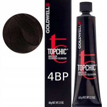 Goldwell TOPCHIC Farba 4BP 60 ml WYRAFINOWANY PERŁOWY CIEMNY BRĄZ