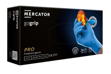 RĘKAWICE MERCATOR GOGRIP BLUE NITRYL TEKSTUROWANE RĘKAWICZKI ROZ.L 50szt