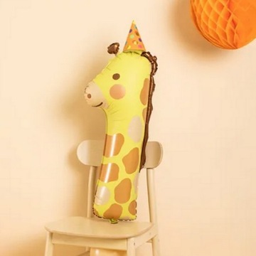 Воздушный шар из фольги-годовалка Номер 1 Жираф 90см