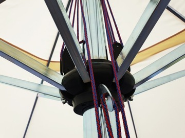 Большой садовый зонт 4х4, 200 кг, квадратный, прямоугольный, польский, ПИВНОЙ БАР