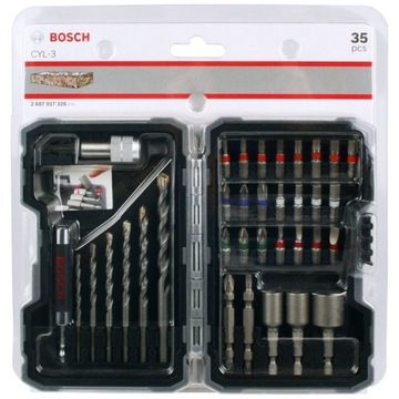 ZESTAW PRO-MIX 35szt. WIERTEŁ i KOŃCÓWEK BOSCH