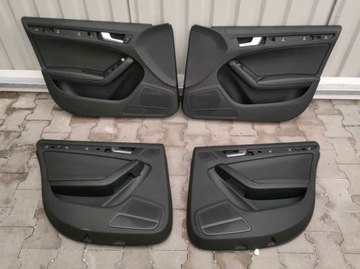AUDI A4 B8 BOCZEK TAPICERKA DRZWI PRZÓD TYŁ SKÓRA