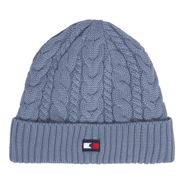 Czapka Tommy Hilfiger WOMEN SPORT BEANIE MOONSTONE OCIEPLANA