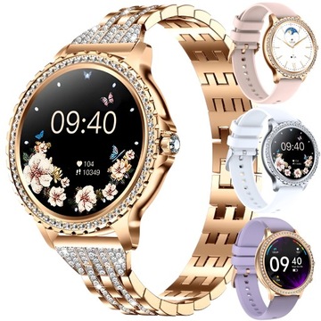 SMARTWATCH ZEGAREK DAMSKI POMIAR CUKRU EKG HRV PPG CIŚNIENIE SZKŁO MENU PL