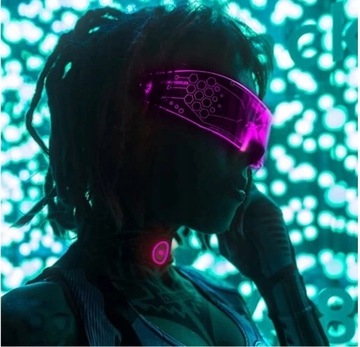 СВЕТОДИОДНЫЕ ОЧКИ RGB 7 ЦВЕТОВ БАТАРЕИ MAYDAY SUNRISE