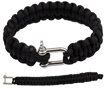 BRANSOLETKA SURVIVALOWA PARACORD Z SZEKLĄ BR002