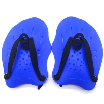 Swimming Paddles Training Adjustable Hand Webbed Gloves Pad Fins Flippers F