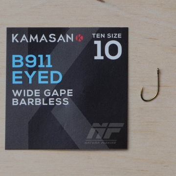 HACZYKI KAMASAN B911 BARBLESS EYED 12 10SZT