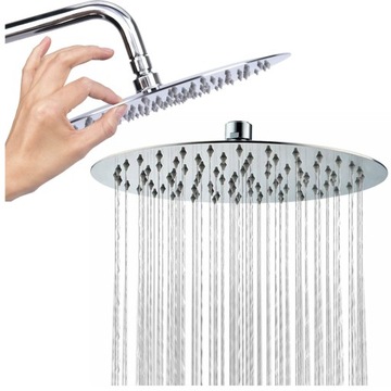 DESZCZOWNICA NATRYSKOWA PRYSZNICOWA SLIM 20CM OKRĄGŁA CIENKA SLIM