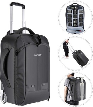 Neewer NW3300 - рюкзак на колесах для SLRS/DSLR и аксессуаров (черный)