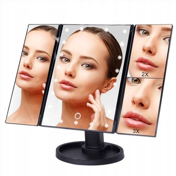 КОСМЕТИЧЕСКОЕ ЗЕРКАЛО ДЛЯ МАКИЯЖА СО СВЕТОДИОДНОЙ ПОДСВЕТКОЙ