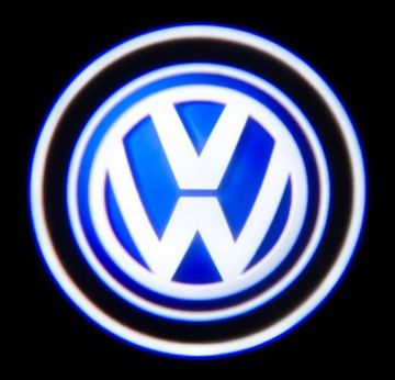 НАБОР 2X СВЕТОДИОДНЫХ ПРОЕКТОРОВ НА БАТАРЕЯХ БЕСПРОВОДНОЙ HD С ЛОГОТИПОМ VW VOLKSWAGEN