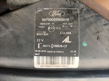 FORD B-MAX B MAX SVĚTLO PRAVÁ PŘEDNÍ ČOČKA LED AV11-13W029-CF EVROPA