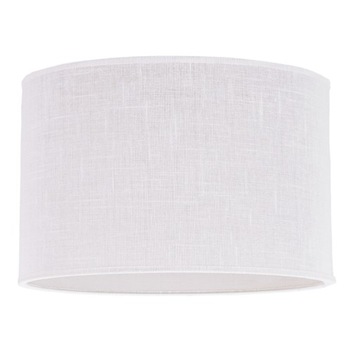 ABAŻUR duży do lampy walec 6W biały len 50/30 lniany klosz w białym kolorze