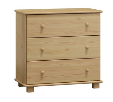 KOMODA SOSNOWA DREWNIANA 3S sosna PRODUCENT MAGNAT