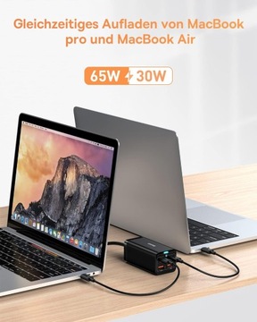 ЗАРЯДНОЕ УСТРОЙСТВО BASEUS GAN3 2X USB-C/2X USB 100 Вт