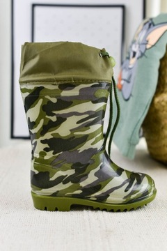 Детские резиновые сапоги Camo зеленые (27)