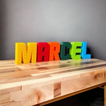 БУКВЫ КАЯВИСА в стиле LEGO, 3D декорации, буквы L, украшение стоячей комнаты