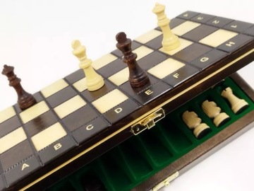 МАГНИТНЫЕ ШКОЛЬНЫЕ ШАХМАТЫ 28см ПОЛЬСКИЙ ПРОИЗВОДИТЕЛЬ