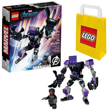 KLOCKI LEGO SUPER HEROES 76204 MECHANICZNA ZBROJA PANTERY + TORBA LEGO