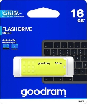 Pendrive GOODRAM UME2 żółty 16 GB