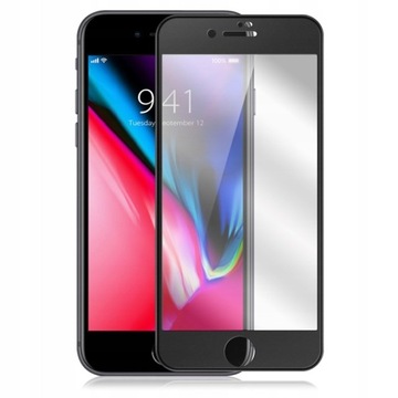 Szkło hartowane ochronne 5D iPhone 7 / 8 Czarny