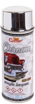 SPRAY SREBRNY EFEKT CHROMU FARBA LAKIER SILVER 400