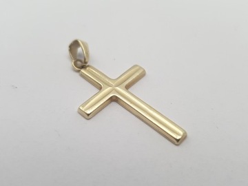 Złota zawieszka krzyżyk PR. 585 W. 0,83 g