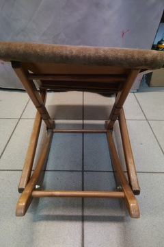 Подставка для ног-качалки для кресла с обивкой из массива дерева, винтажный дизайн Mayer