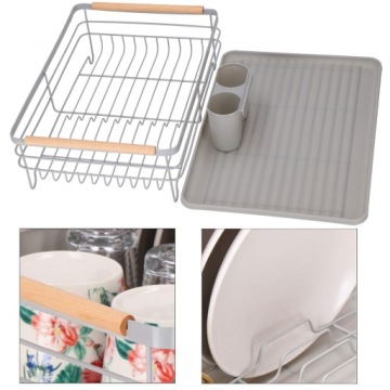 БОЛЬШОЙ КУХОННЫЙ ПОДДОН, СЕРЫЙ, С ПОДДОНОМ ДЛЯ ПОСУДЫ