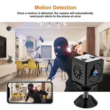 Мини IP-камера 1080P Беспроводная инфракрасная камера видеонаблюдения Крытая маленькая скрытая камера Домашняя безопасность