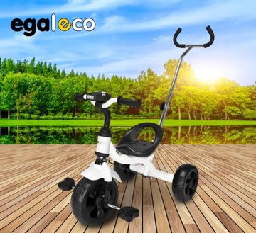 Rowerek trójkołowy dziecięcy jeździk Biały, Czarny