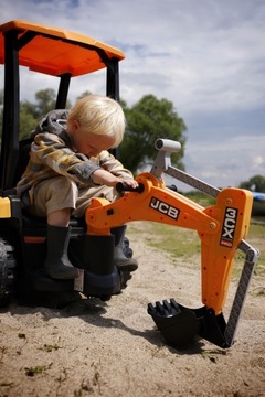 Koparka Ładowarka JCB 4w1 na akumulator dla dziecka 12V 10Ah moc 90 WAT
