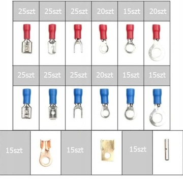 RURKI TERMOKURCZLIWE KONEKTORY IZOLOWANE samochodowe do kabli ZESTAW 678SZT