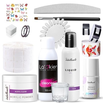 Isabellenails Acrylic Nail Set Акриловая пудра 15 мл ПРОЗРАЧНАЯ жидкость