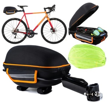 Велосипедная седельная сумка на раме с ручкой Жесткий велосипедный чехол 10л