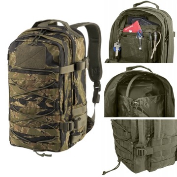 Plecak Męski Damski Do Pracy Turystyczny Helikon RACCOON Tiger Stripe 20L