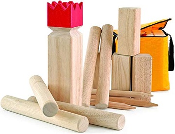 KUBB SZACHY WIKINGÓW GRA ZRĘCZNOŚCIOWA Z DREWNA