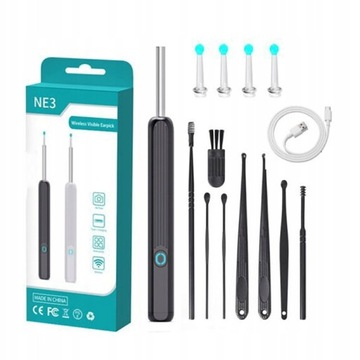 УМНАЯ ОТОСКОПНАЯ КАМЕРА ВОСК ДЛЯ ЧИСТКИ УШЕЙ WIFI HD ПРИЛОЖЕНИЕ ЭНДОСКОП CE